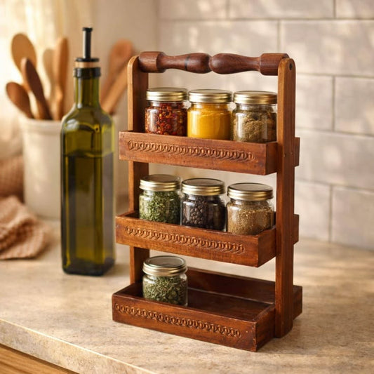 Wooden Spoon Stand |Wooden Cutlery organizer