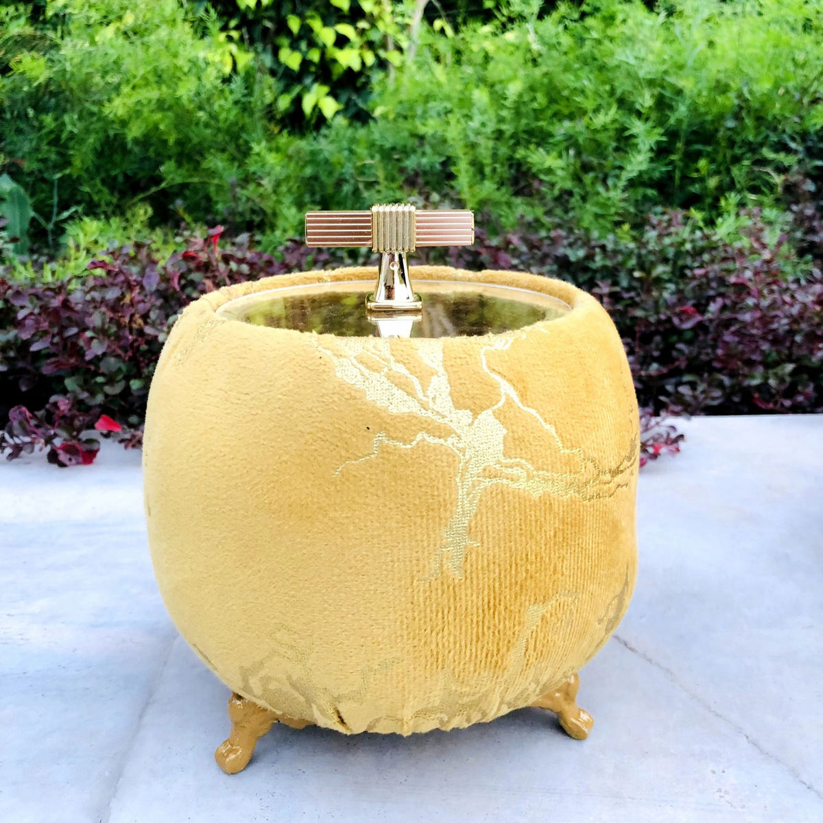 Turkish Round Velvet Jewellery Box